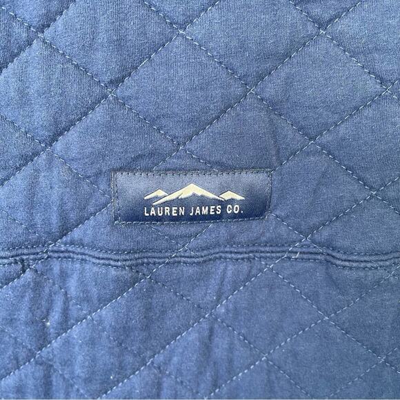 Lauren James blue quilted pullover jacket size small - Picture 6 of 6